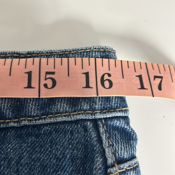 Fat Face Uk Sutton Straight Jeans Medium Wash Button Fly -Size 12S - Picture 9 of 11